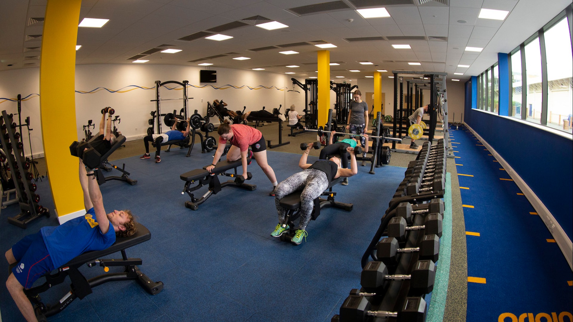 The gym at Bath University